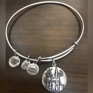 Alex and Ani “Walt Disney and Castle”  silver bracelet